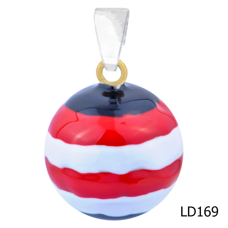 

LD169 20MM Angel Caller Jewelry Lucky Sweet Color Ball Pendant Harmony Ball Bell Ringing Chime Necklaces Pendants For Women