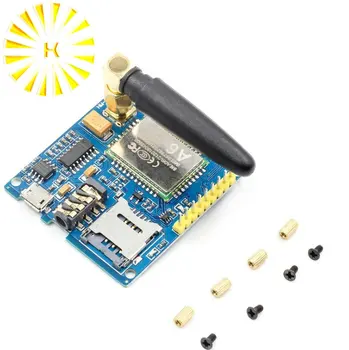 

1Set A6 GSM GPRS Module TTL/RS232 Serial Core Development Board With Antenna GPRS Text Wireless Data Transmission Replace SIM900