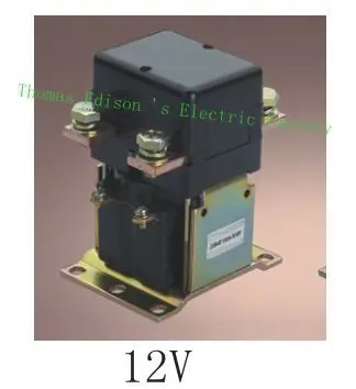 

NO (normally open) style ZJQ-150 ZJQ-2XX GE150A Coil Voltage 12V 150A DC Contactor for motor forklift electromobile wehicle car