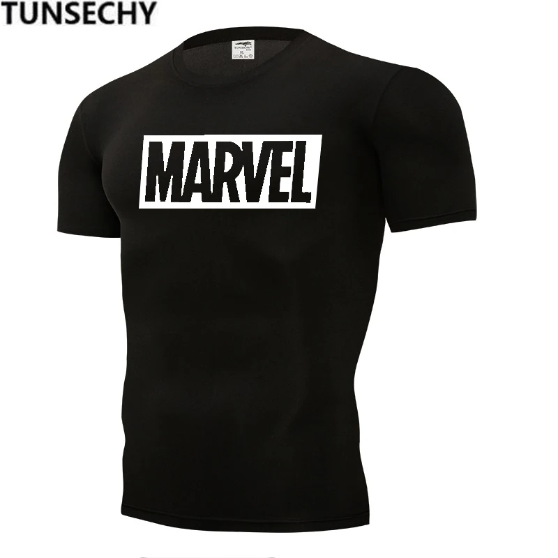 

Summer men's and women's printed black casual sports t-shirts, marvel monogrammed 100% polyester t-shirts