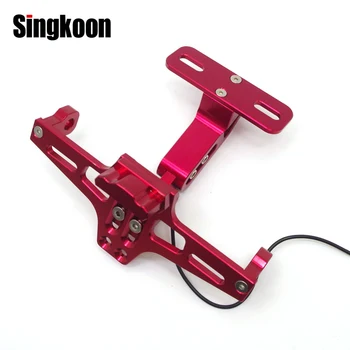 

Universal Motorcycle License Plate Holder number plate Frame Support Bracket Adjustable FOR honda xadv 750 mt07 x-adv gs 500