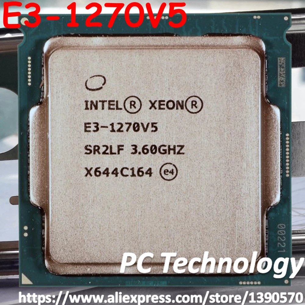 Original Intel Xeon E3-1270V5 SR2LF CPU 3.60GHz 8M 80W LGA1151 E3-1270 ...