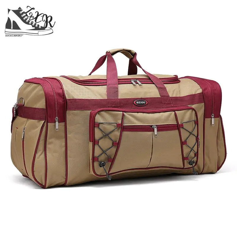 

Thick Oxford Bag Waterproof Mens Long Strap Anti-scratch Muliti-pocket Large Capacity Handbags Multifunctional Traveling Tote