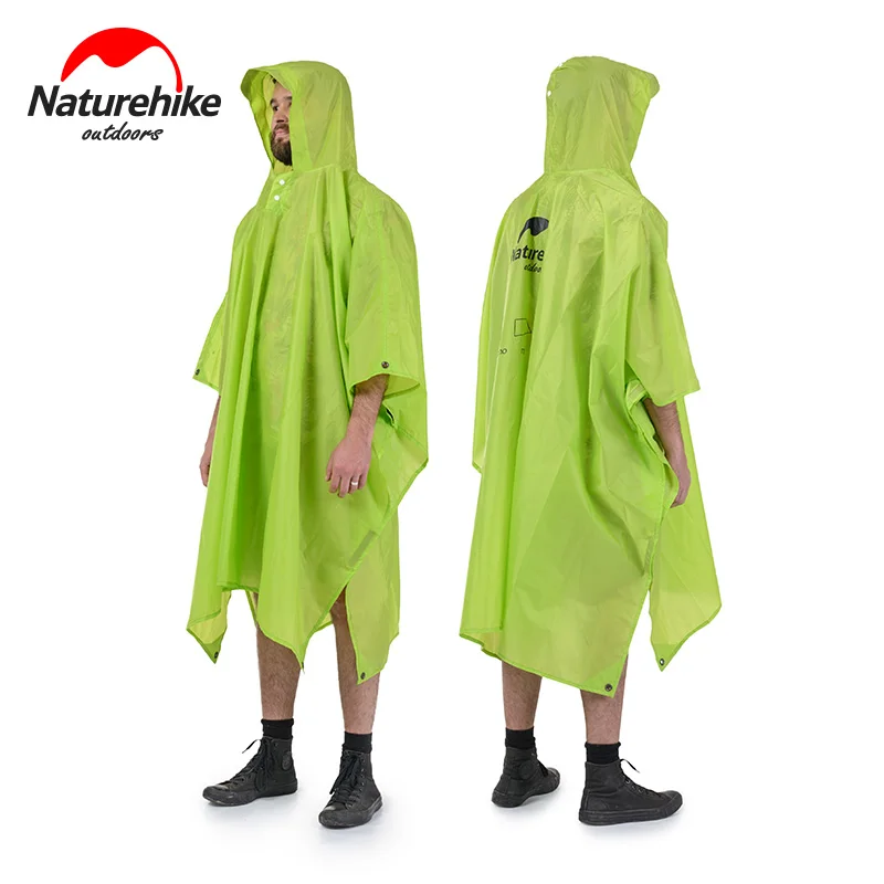 

Naturehike 3 in 1 Multifunction Raincoat Backpack Cover Outdoor Awning Camping Mini Tarp Sun Shelter 20D Silicone 210T Taffeta