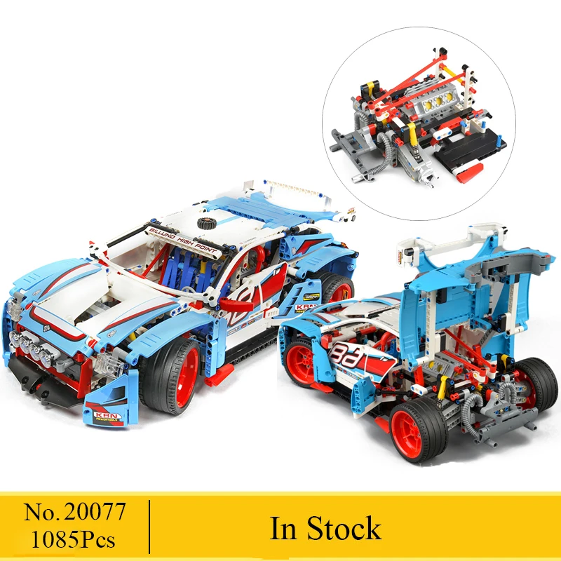 

NEW 20077 Genuine 1085Pcs Technic Series The Rally Car Set 42077 Building Blocks Bricks Educational Funny Children Toys Gifts