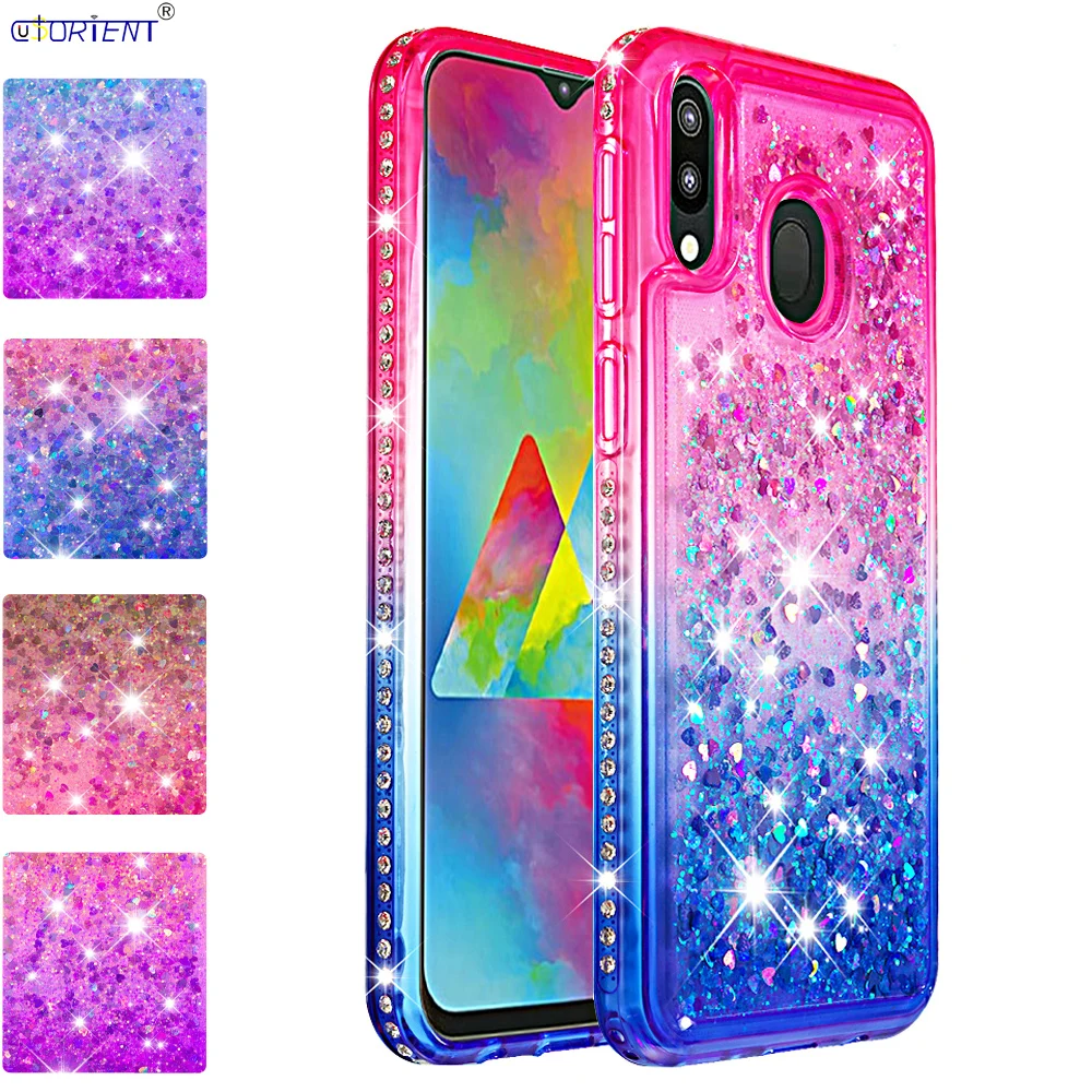 Glitter Case Untuk Samsung Galaxy M20 M 20 Lucu Mengkilap Diamond