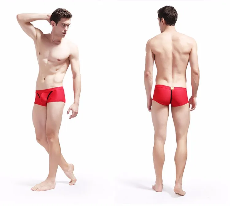 WJ Мужское нижнее белье боксеры Cueca Masculina скольжения Homme Мужское нижнее белье боксер Homme трусы брендовая одежда спандекс мужские боксеры