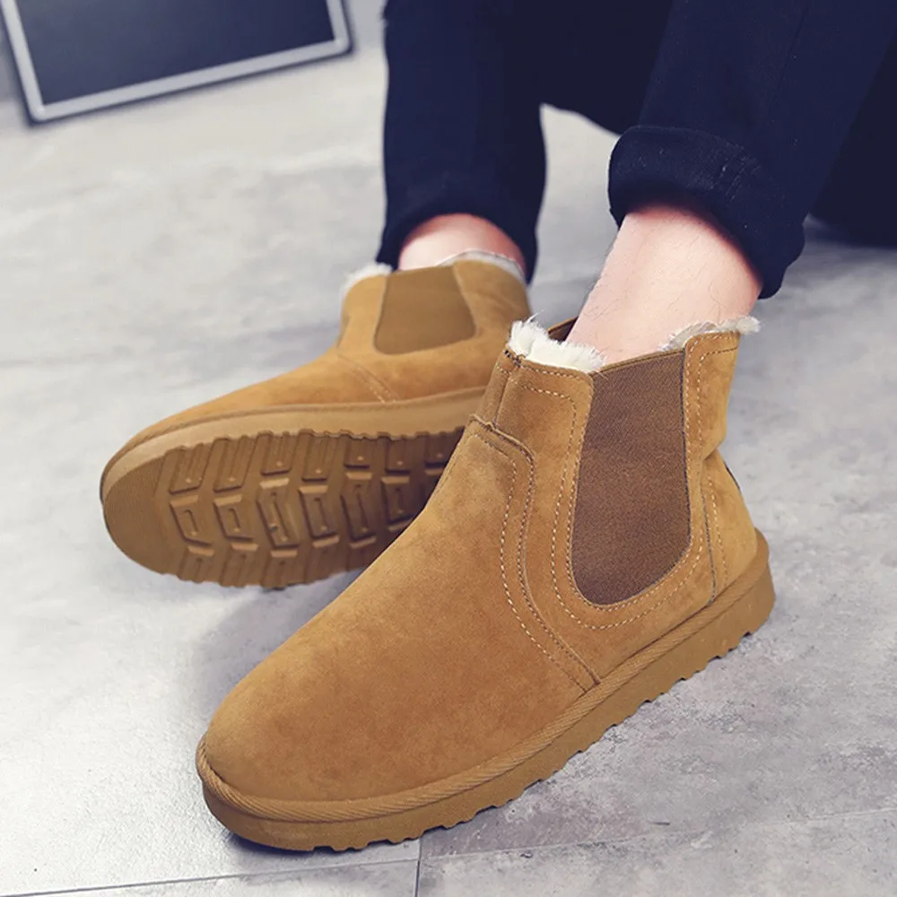 

2019 Women Winter Snow Boot Slip On Retro Short Boots Flat Heels Short Plush Fashion Ankle Shoes Botas Mujer Outdoor Skiing