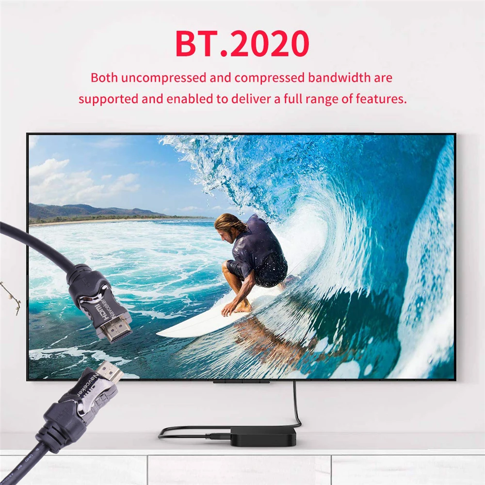 Navceker 8K HDMI 2,1 кабель 48 Гбит/с eARC 4K@ 120Hz HDMI кабель 2,1 4K HDMI2.1 кабель динамический HDR HDMI кабель 2,1 UHD HDMI 2,1 8K