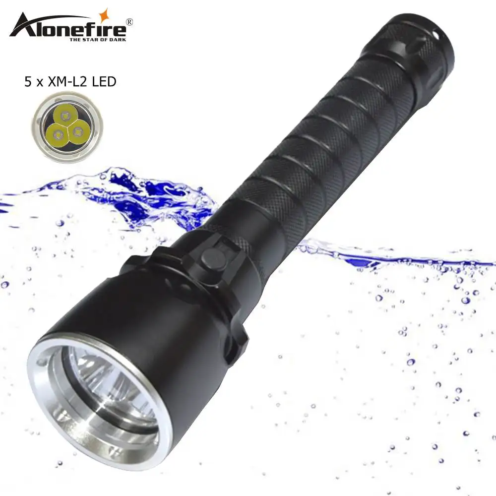 Alonefire dv20 CREE XML L2 LED 3000 люмен 50-60 м Подводный Diver 18650 Фонарь свет лампы водонепроницаемый