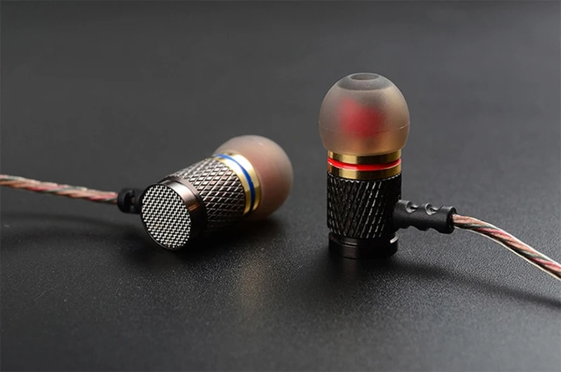 KZ EDR1 Special Edition Gold Plated Housing Earphone With Microphone 3.5mm HD HiFi In Ear Monitor Bass Stereo Earbuds For Phone