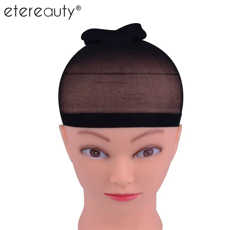 8pcs Hair Style Elastic Unisex Stocking Wig Liner Cap Snood Nylon