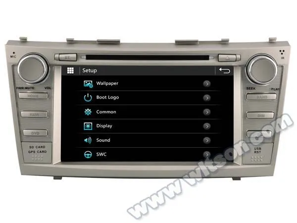 Excellent WITSON CAR DVD GPS RADIO for TOYOTA CAMRY New Technology+Capctive Screen+1080P+DSP WiFi/3G/DVR(optional) car stereo audio 22