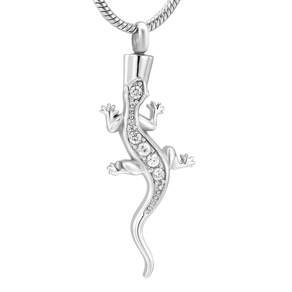 

IJD10070 cremation jewelry urn Necklace Pendant urn Box Gecko Shape Four Colors can Be Wholesale and Retail