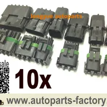 Longyue 10 Набор 1-6Pin уплотненный соединитель для проводов поставляется с клеммами и уплотнениями