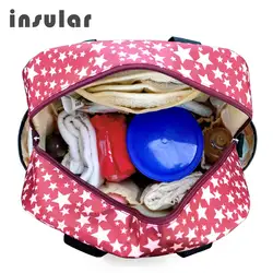 Островная детские пеленки сумка подгузник сумка модная звезда печатных сумка Мумия нейлоновая сумка Мать путешествия Для женщин рюкзак