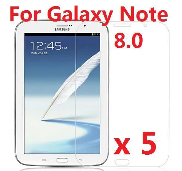 High Clear Lcd Screen Protector Film For Samsung Galaxy Note 8.0 N5100 N5110 + Retail Package 5PCS/Lot | Компьютеры и офис
