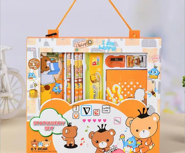 6 pieces of children's stationery set, primary school gifts for primary