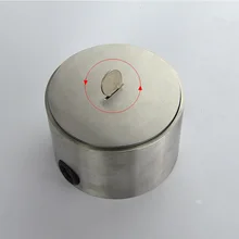 Одностворчатая напольная коробка из нержавеющей стали подходит для ковров или Плиток применения 1,65 кг/шт. 12,5 см круговой