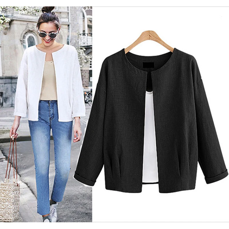 Oversize Thin Coat Short Ladies Cardigans Long Sleeve Fashionable Streetwear Jacket Woman Spring 2019 Oversize Thin Coat Short Ladies Cardigans Long Sleeve Fashionable Streetwear Jacket Woman Spring 2019