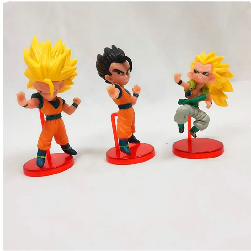 

6PCS Dragon Ball Z BWFC Son Goku/ Majin Buu/ Vegeta Battle scene PVC Action Figure Collection Decoration Kids Toys D220
