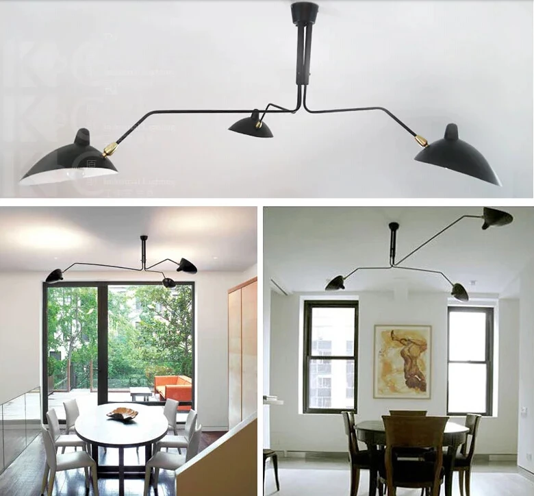 Aliexpress.com : Buy Modern 3 Or 6 Head Serge Mouille Pole Ceiling Aliexpress.com : Buy Modern 3 or 6 Head Serge Mouille Pole Ceiling Lights Factory Iron lampshade Ktchen Ceiling Lamp Fixtures Bar Led E14 Luminaria from ... - Aliexpress.com : Buy Modern 3 Or 6 Head Serge Mouille Pole Ceiling