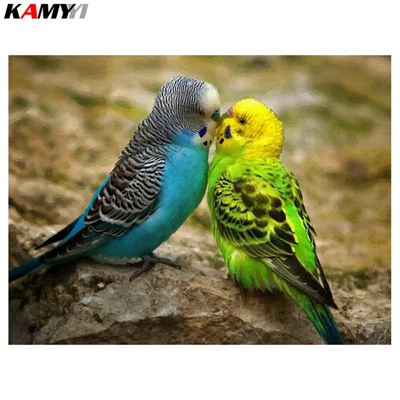 Diy алмазная живопись мозаика попугаи смола полный квадрат 5D вышивка крестиком