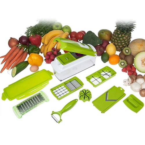 Hot Best 12 Pcs Slicer Vegetable Fruit Peeler Cutter Chopper Grater Salad Kitchen Tools