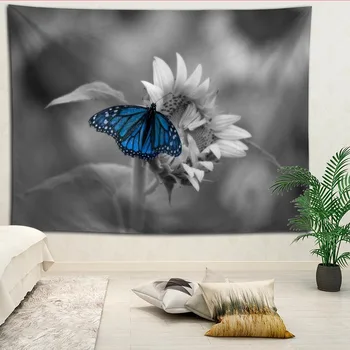 

Custom Butterfly Printed Tapestries Beach Towel Yoga Mat Blanket Wall decoration Boho Decor Tapestry More Size