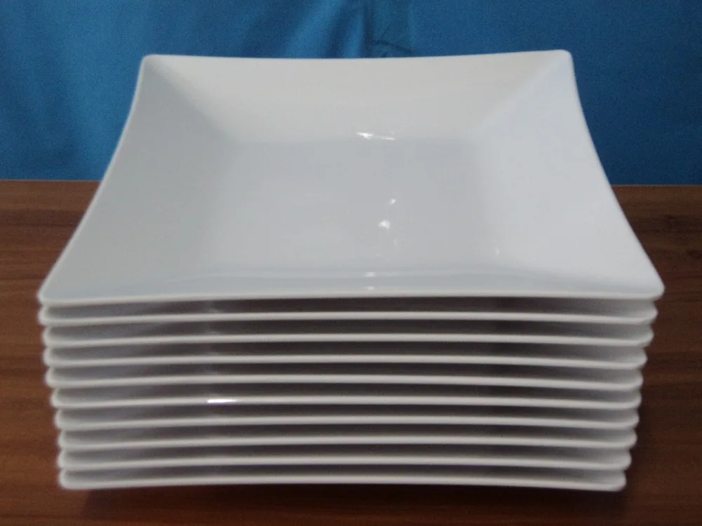 Melamine Dinnerware Dinner Plate Square Plate Western Restaurant Dishes