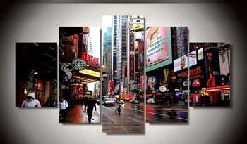 

5 Panel unframed Printed New York City Painting on canvas room decoration print poster picture canvas modern oil printing