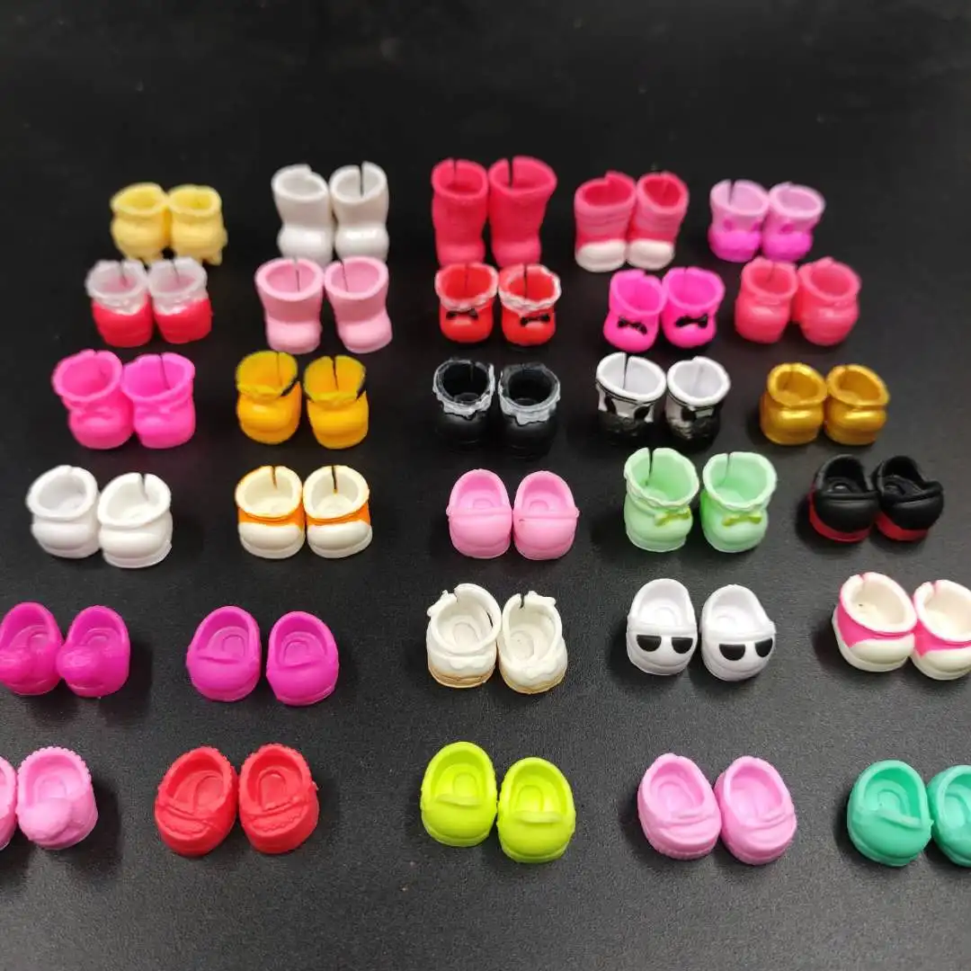 

Randomly Different 10pcs Double Original Lols Doll Accessories Doll Shoes 1-2cm