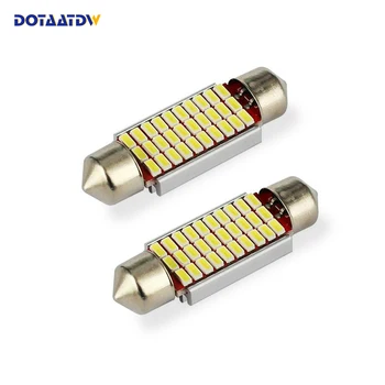 

DOTAATDW 6x Pure White Led Car Light 3014 SMD Pure White LED 36mm Canbus Error Free Festoon Number Plate Bulbs