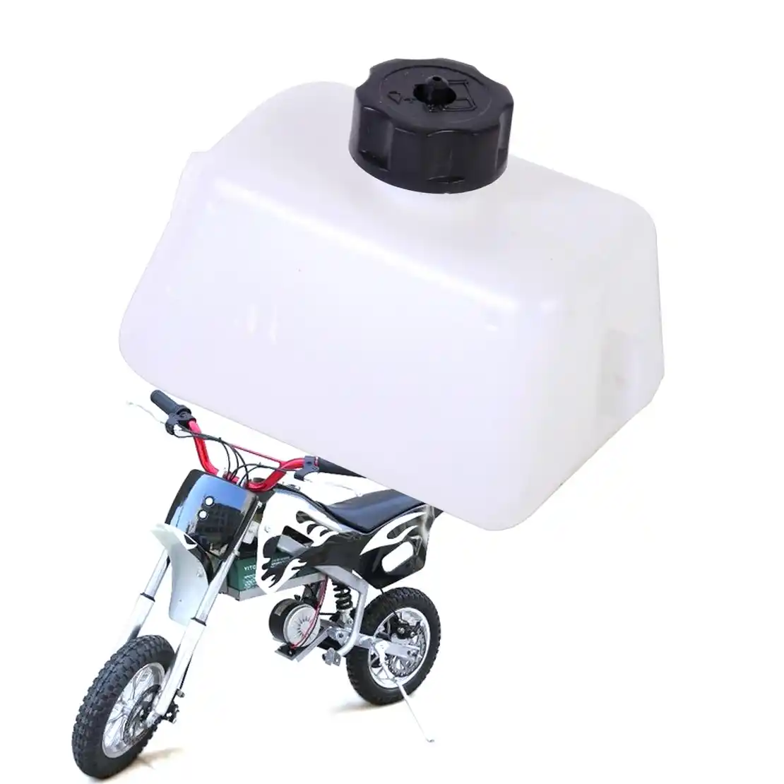 Beler белый Пластик газовый топливный бак, пригодный для 2 ход 43cc 47cc 49cc мини Quad Грязь Pocket Bike ATV Скутер мотоцикл - изображение