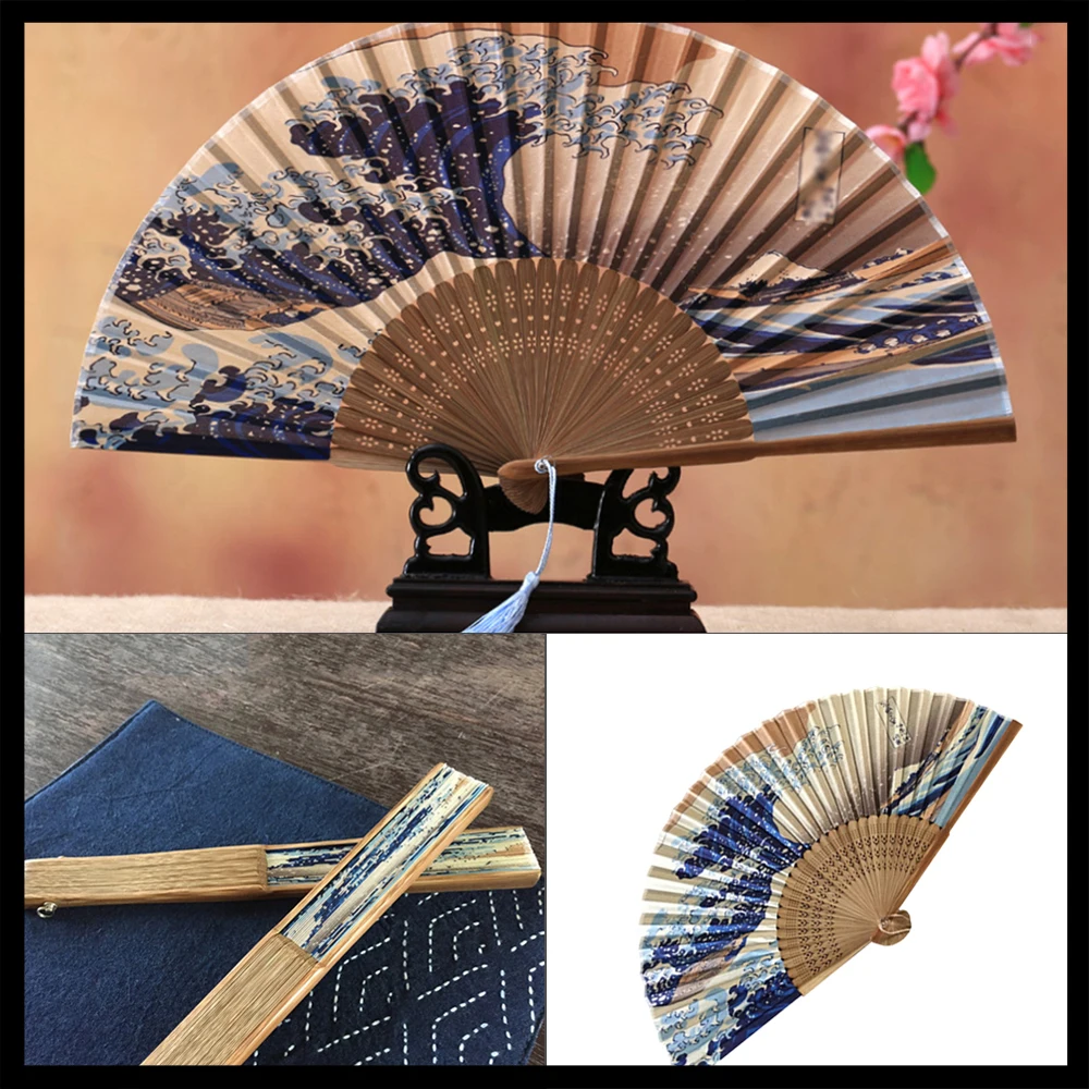 Decorative Fans 2018 New Arrive Fashion Waves Handheld Folding Fan