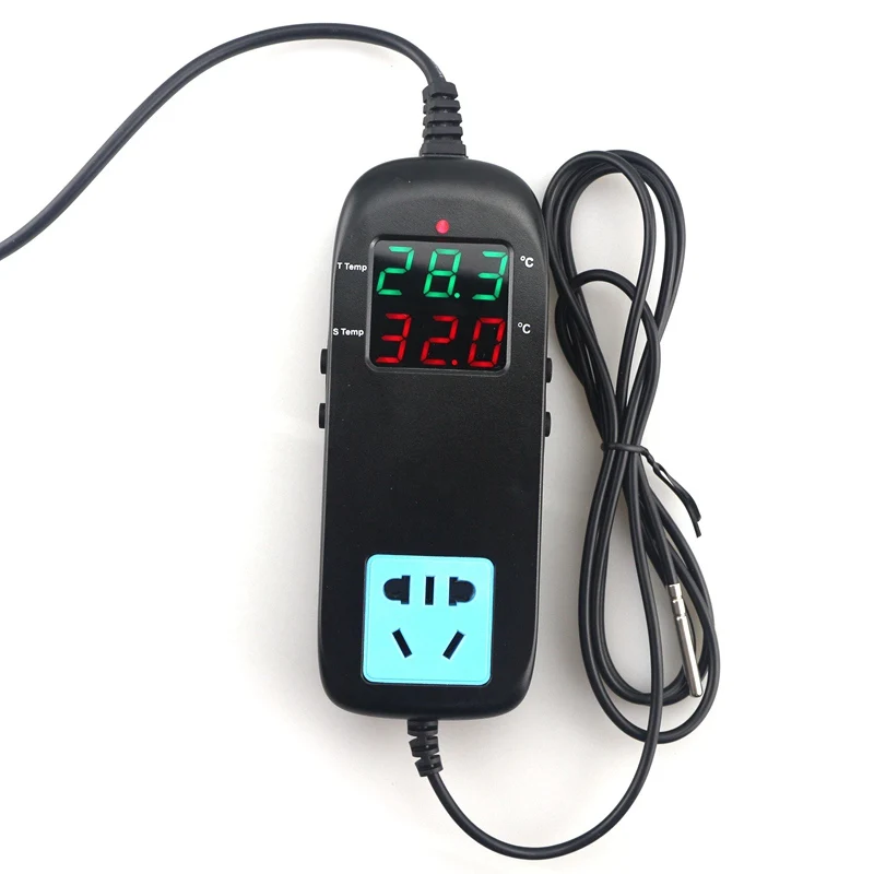 AC90V ~ 250V EU микрокомпьютерный термостат сокет 40 120C интеллектуальный регулятор