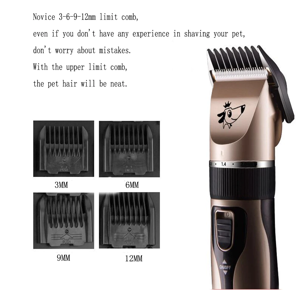  Dog Hair Trimmer Electrical Pet Professional Grooming Machine Tool usb Rechargeable Shavers Hair Cu