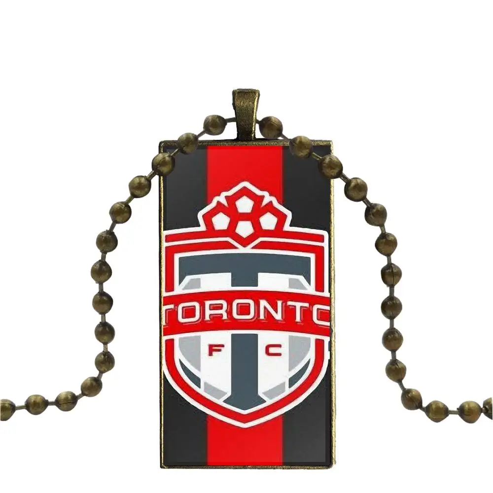 EJ glaze ожерелье унисекс с логотипом Toronto Fc модная Длинная цепочка прямоугольным