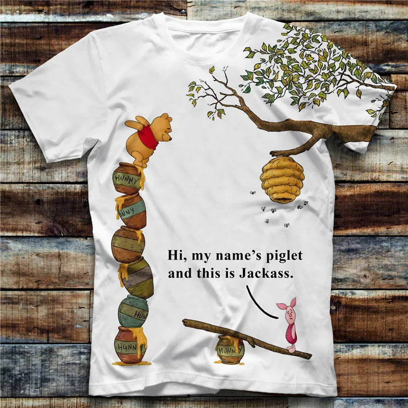 

2019 Summer Hot New Customize Tees Cartoon 3D Printed Men's Tops Unique Clothing Short Sleeve White T-shirt Drop Shipping