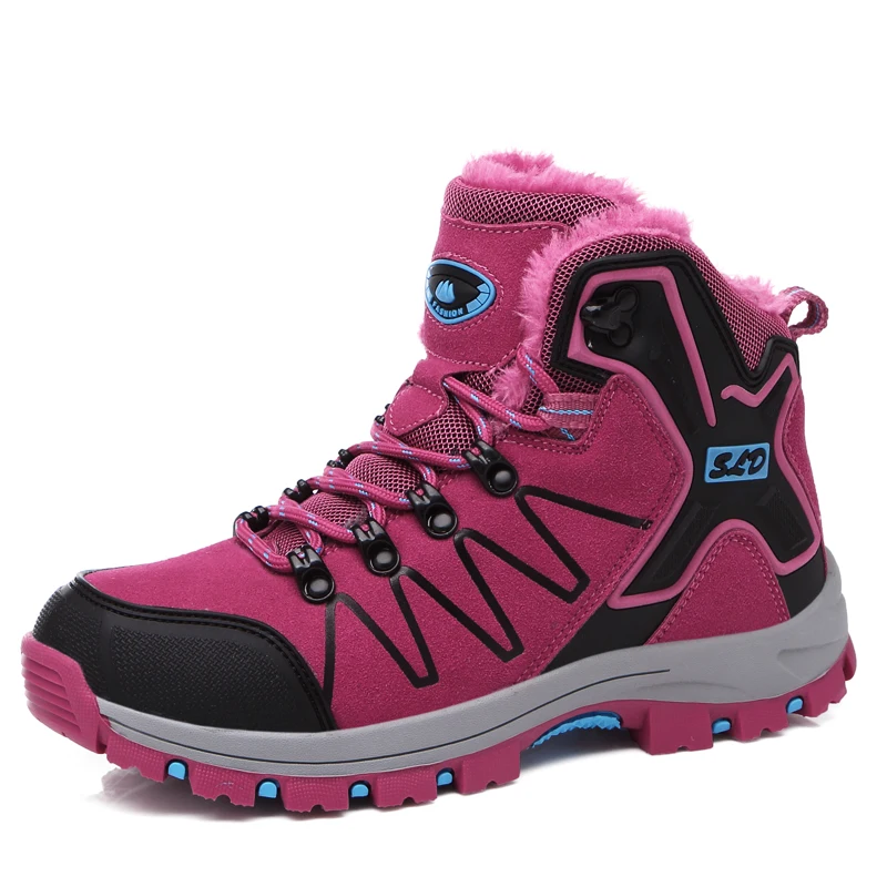 

Brand lovers Women men Boots Outdoor Hiking Shoes Winter Plus Cotton Warm Sport shoe Trekking Camping Mountain Climbing Sneakers
