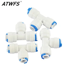 ATWFS 2 шт. фильтр для воды 1/4 &quotтройник фитинги соединитель RO