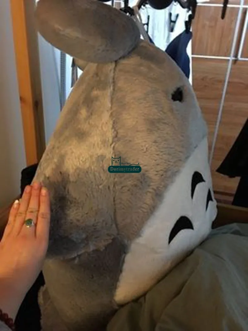 Dorimytrader 110cm Big Anime Soft Plush Totoro Toy 43'' Giant Stuffed Cartoon Totoro Doll Kids Pillow Kids and Adults Present DY61466(14)