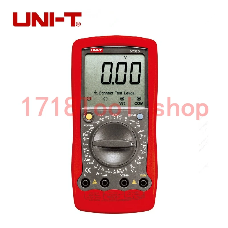 

Uni-T Ut58d LCD Digital Multimeter Volt Amp Ohm Hz Temperature Red Black Digital Multimeter