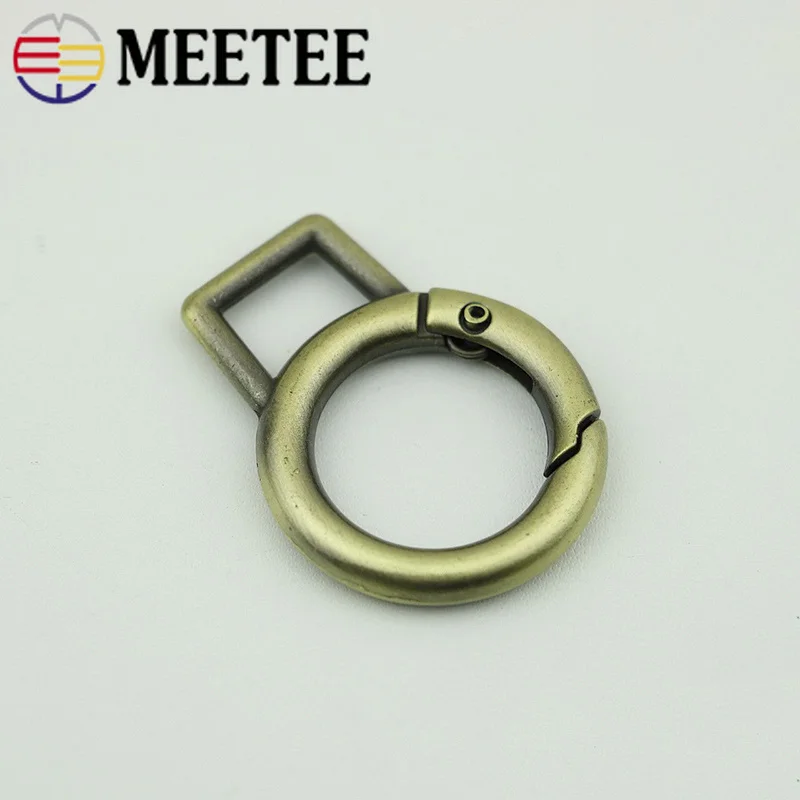 Металлические пряжки для брелка Meetee 10 шт. 19 мм пружинные уплотнительные кольца