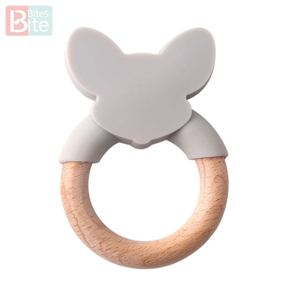 Bite Bites 1 шт. силиконовый Прорезыватель для зубов с мультяшным животным мышкой бук