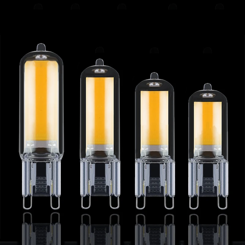 1 шт. Мини g9 led cob лампа 2 Вт 3 4 AC 220 В 240 свеча силиконовые лампы заменить 20 30 40