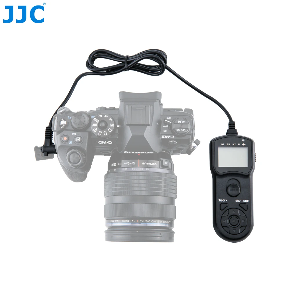JJC Camera Timer Remote Controller for Olympus OM-D E-M1 Mark II/PEN F/OM-D EM10 II/E-PL8 Multi-Function Shutter Release Cord JJC Camera Timer Remote Controller for Olympus OM-D E-M1 Mark II/PEN F/OM-D EM10 II/E-PL8 Multi-Function Shutter Release Cord