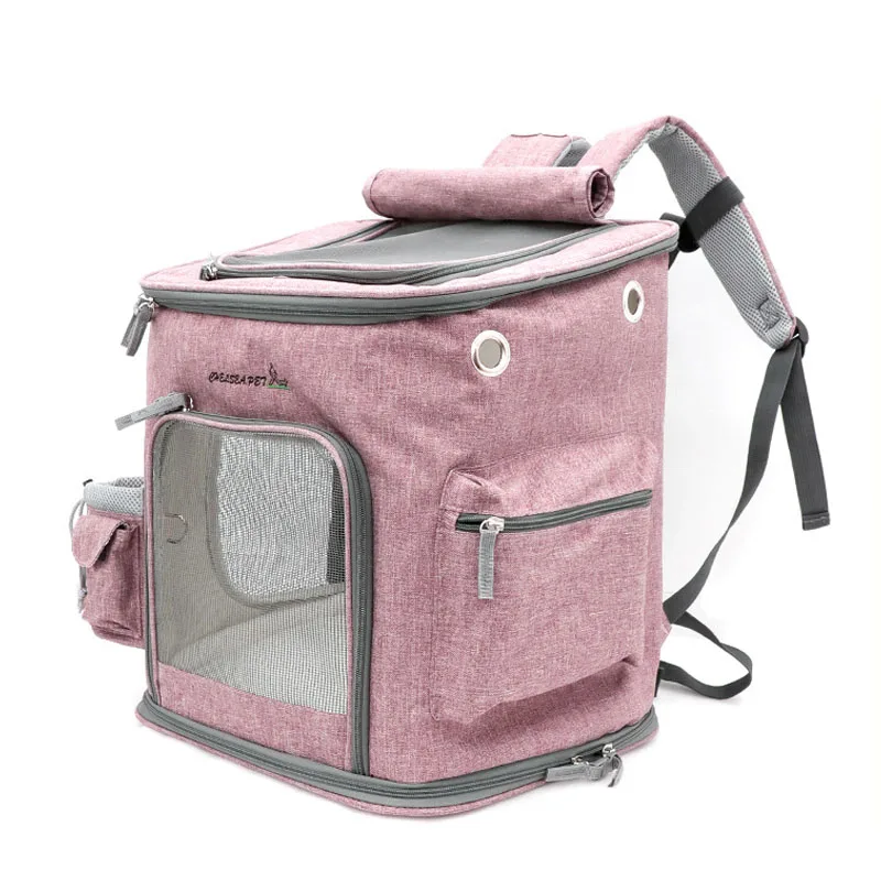 New Arrival Pet Cat Backpack Breathable Mesh Dog Carrier Top Quality Pet Puppy Outgoing Bag Cat Travel HandBag