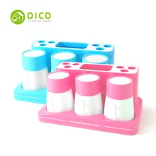 OICO Ture Love Ванная комната Зубная щетка держатель для зубной пасты и щетки костюмы для ванной набор креативные щетки для мытья чашки семья