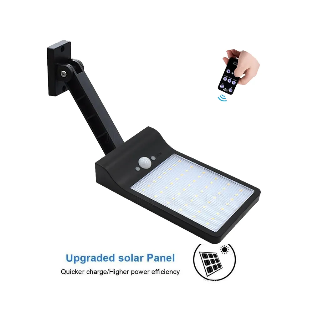

remote control rotate bracket solar street light 36/48 LED Solar Powered Motion Sensor Security Lamp Waterproof IP65 Outdoor Gar